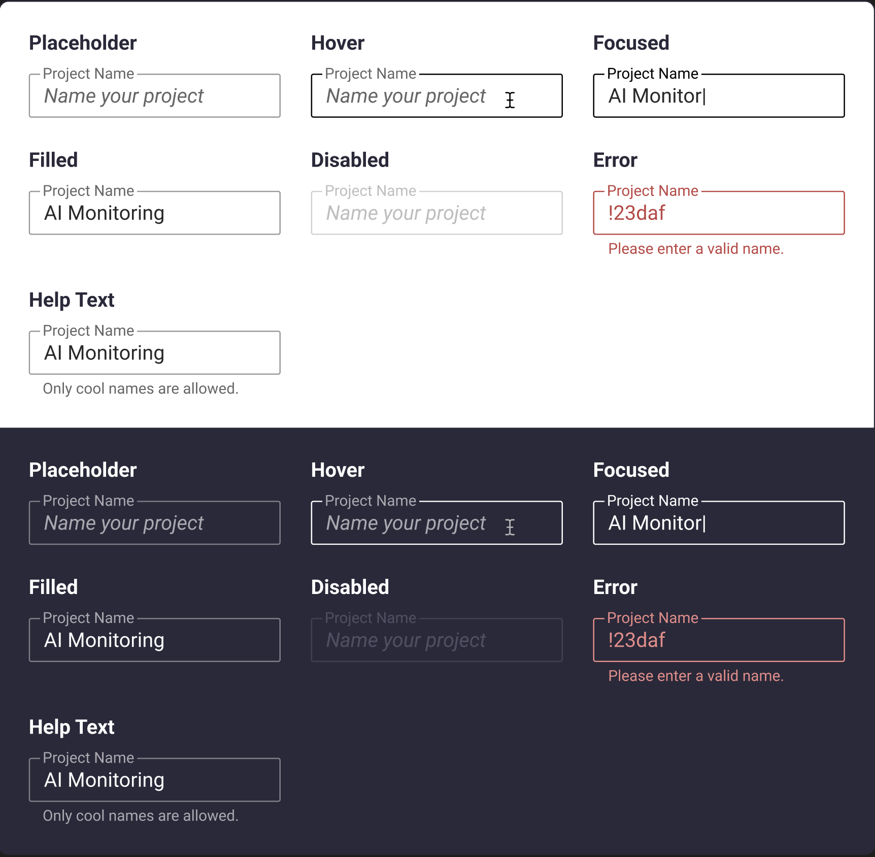 input design